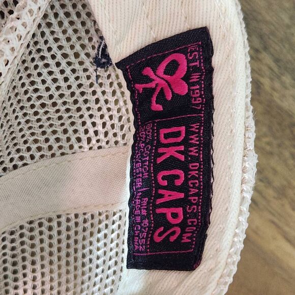 DK Caps Blue and Cream Alabama Baseball Cap One Size Alabama Trucker Hat - Picture 7 of 8